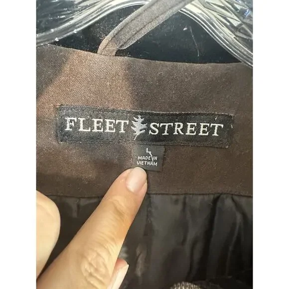 Fleet Street Womens Large Brown Hooded Heavy Jacket - Read - Picture 4 of 10